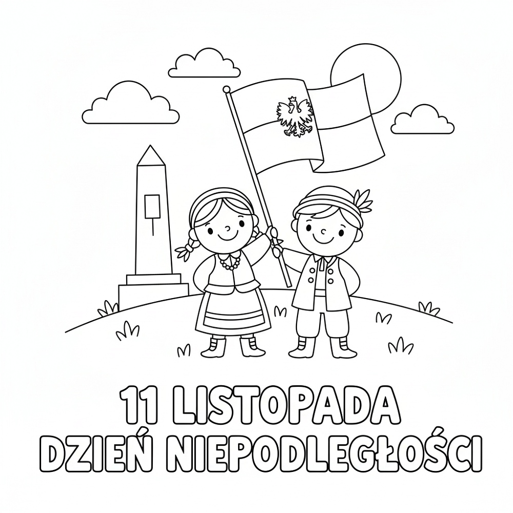 11 listopada - kolorowanka do druku