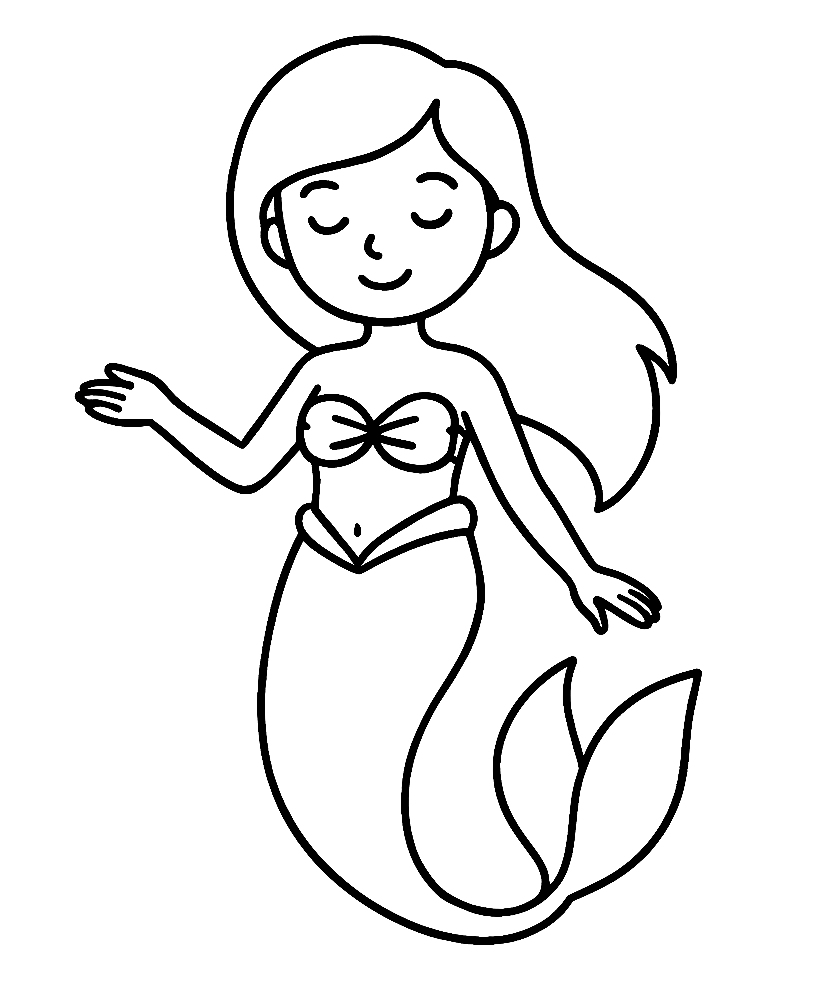 Arielka - kolorowanka do druku