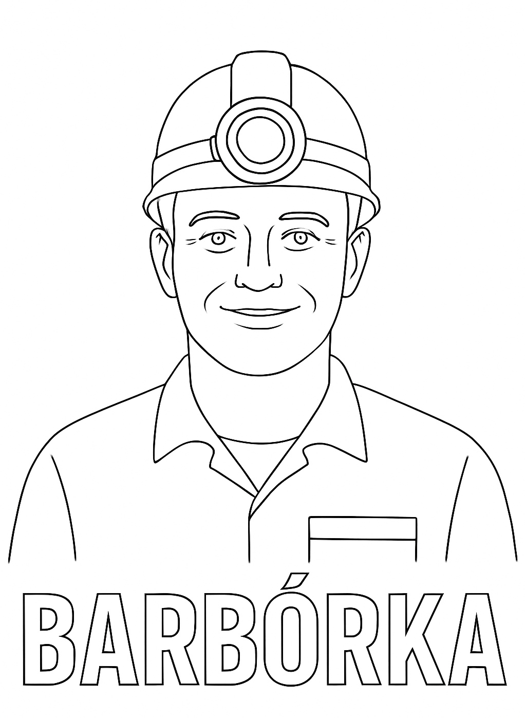 Barbórka - kolorowanka do druku