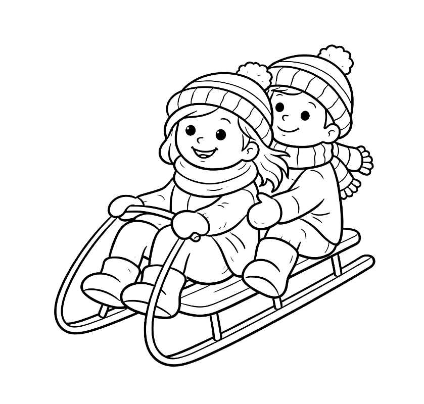 Sanki kolorowanka do druku