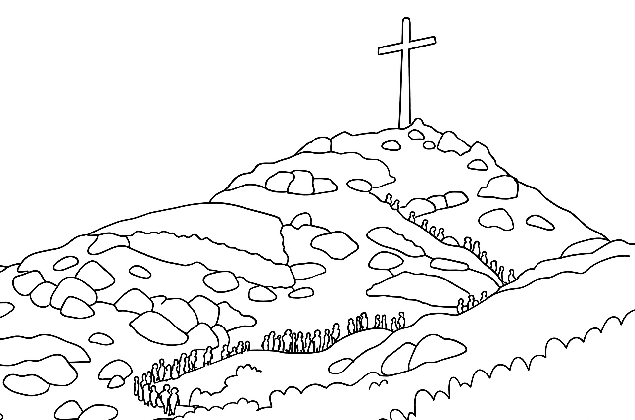 Giewont - kolorowanka do druku