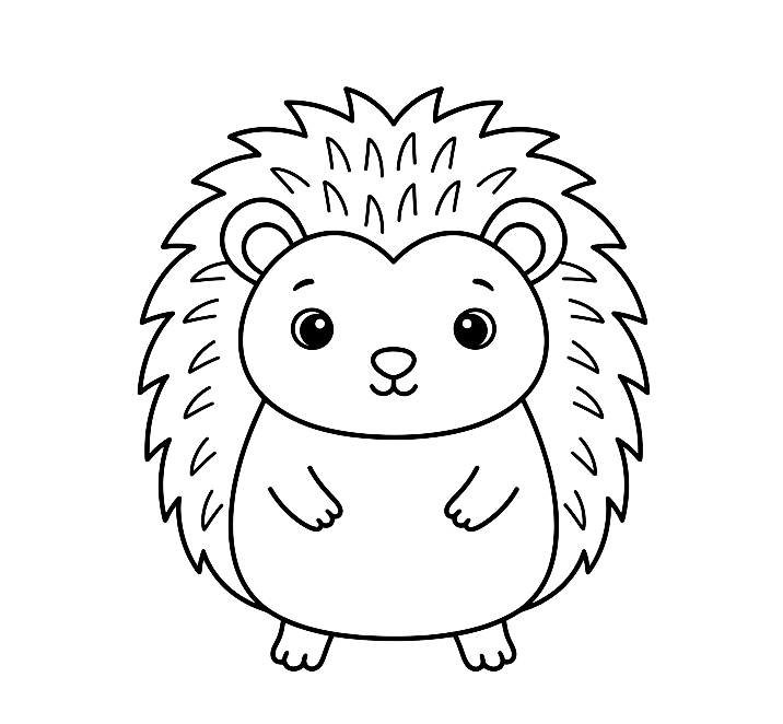 Jeż - kolorowanka