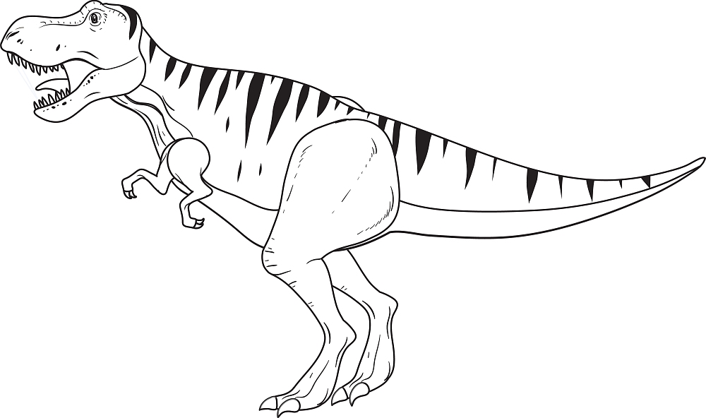 Tyranozaur - kolorowanka do druku