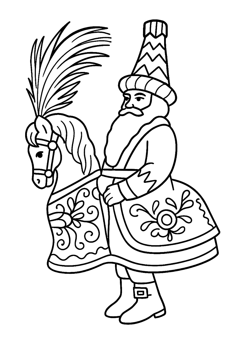 Lajkonik - kolorowanka do druku