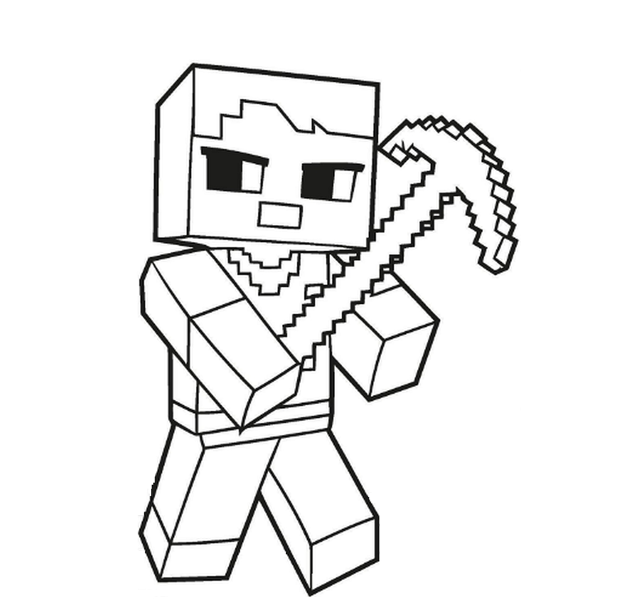 Minecraft - kolorowanka do druku