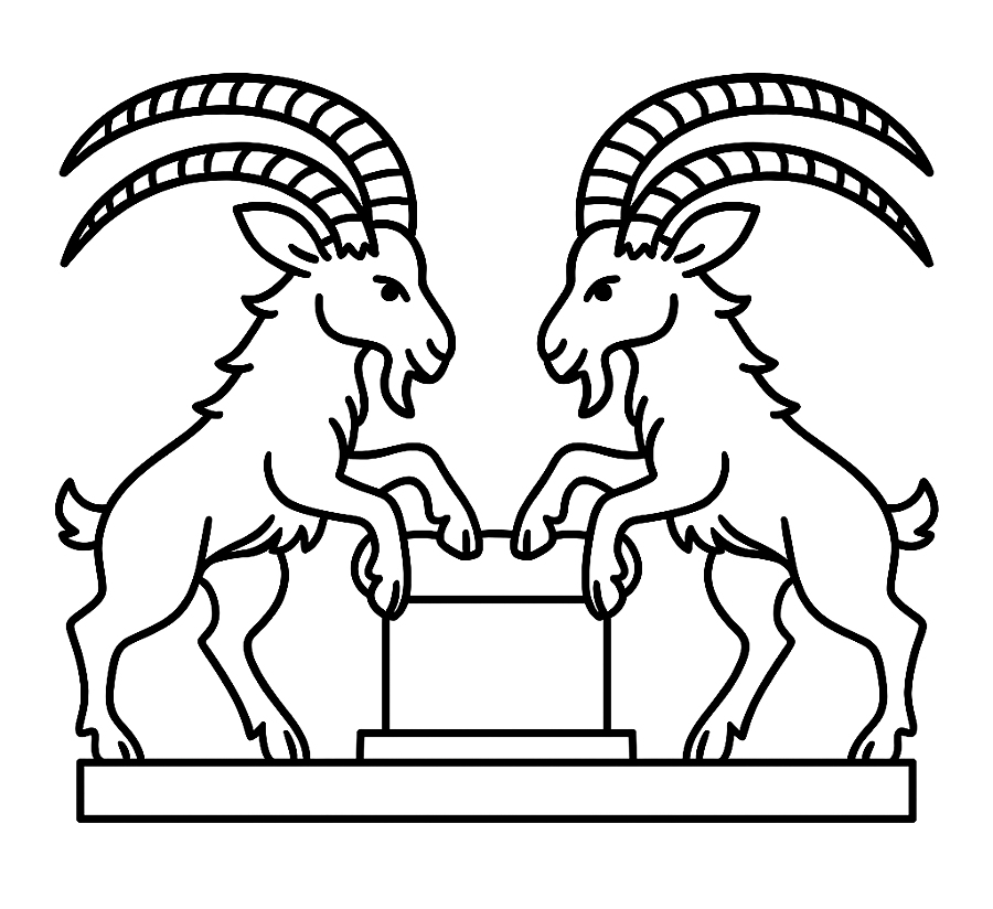 Poznańskie koziołki - kolorowanka do druku