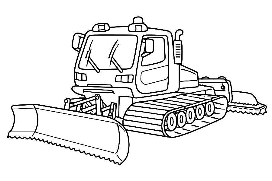 Ratrak kolorowanka do druku