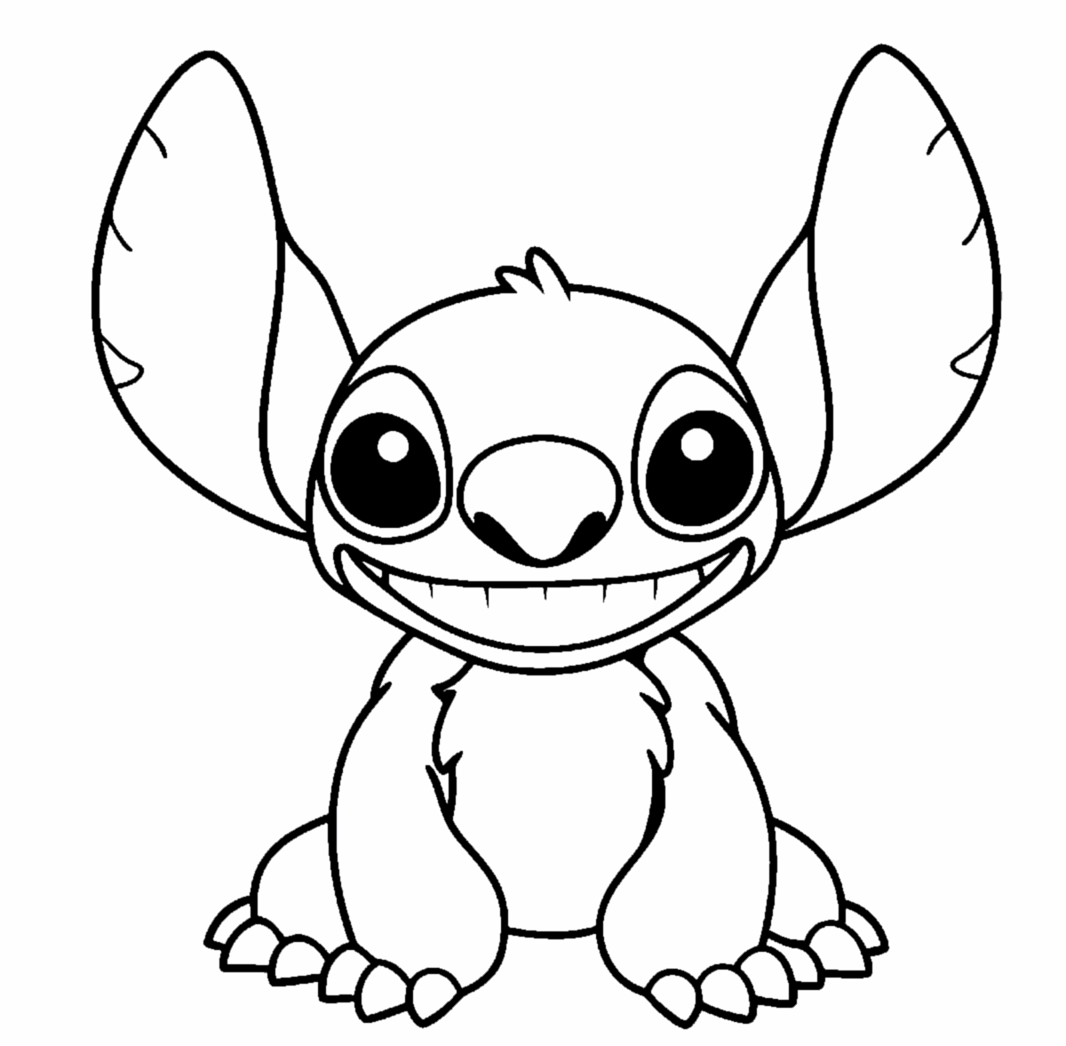 Stitch - kolorowanka do druku