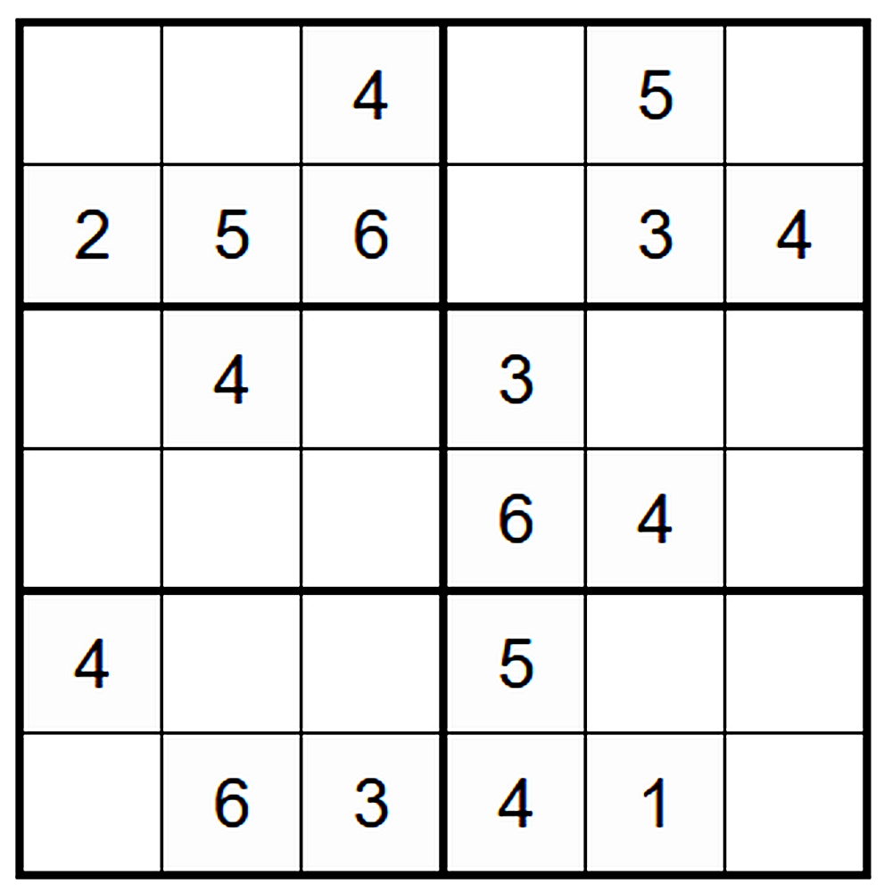 Sudoku 6x6 - 1