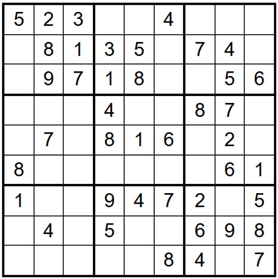 Sudoku 9x9 - 1