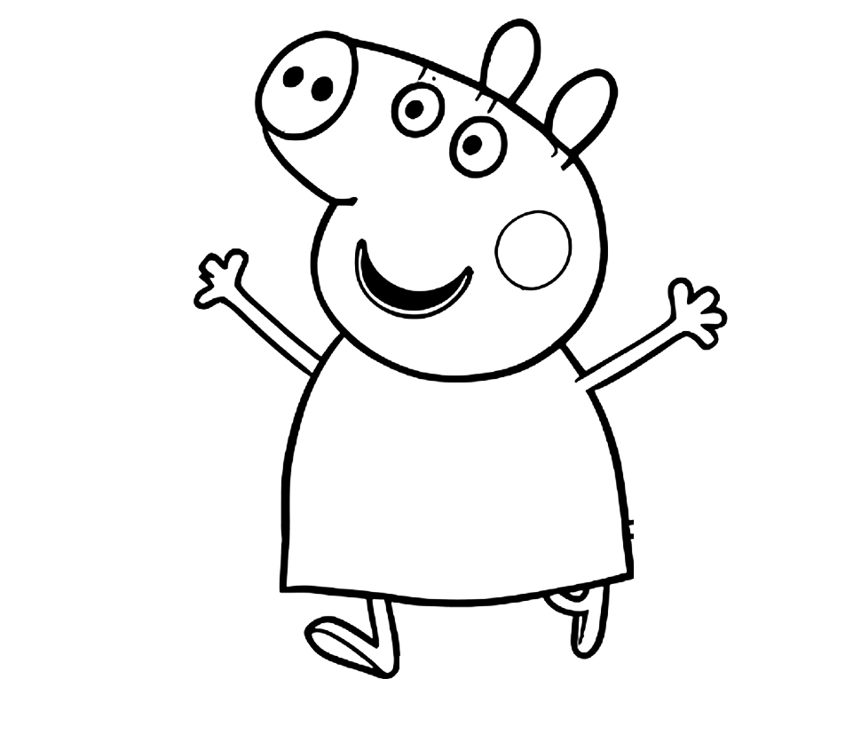 Świnka Peppa - kolorowanka do druku