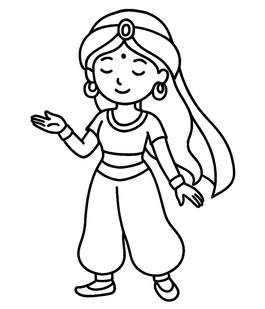 Szeherezada - kolorowanka do druku