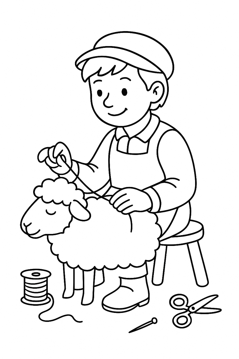 Szewczyk dratewka - kolorowanka do druku