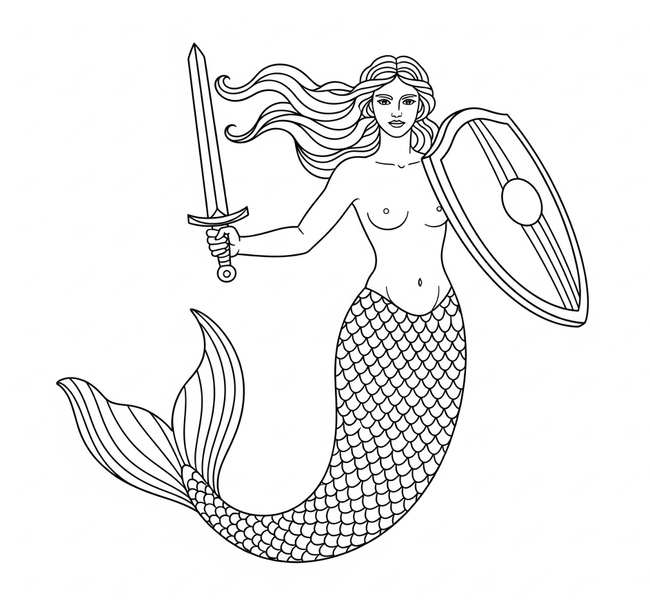 Syrenka Warszawska - kolorowanka do druku