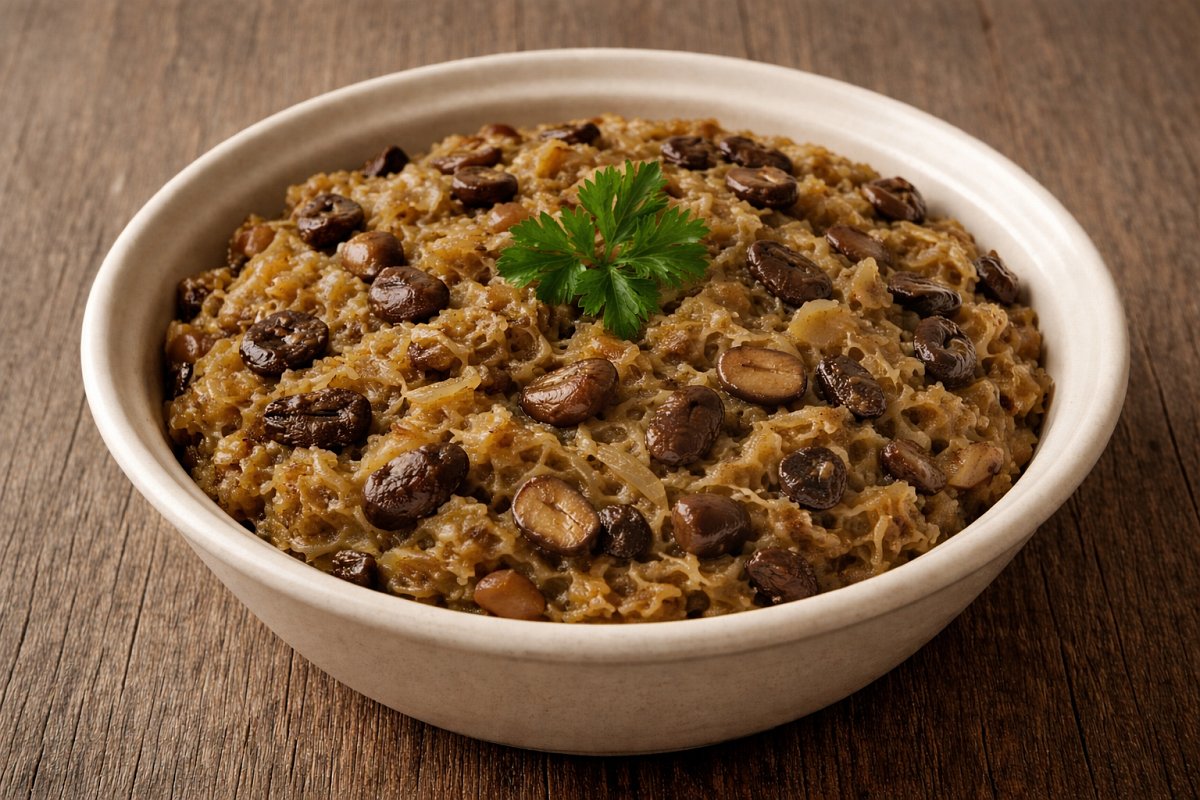 Postna kapusta z grzybami